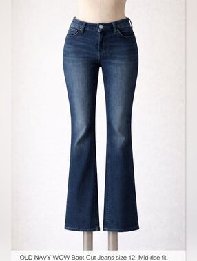 Old Navy WOW Boot-Cut Jeans 👖Size 12 | Mid-rise